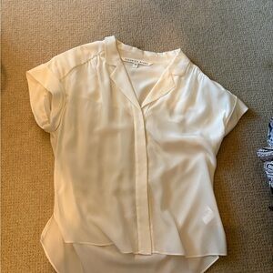 Veronica Beard Cream Women's Blouse